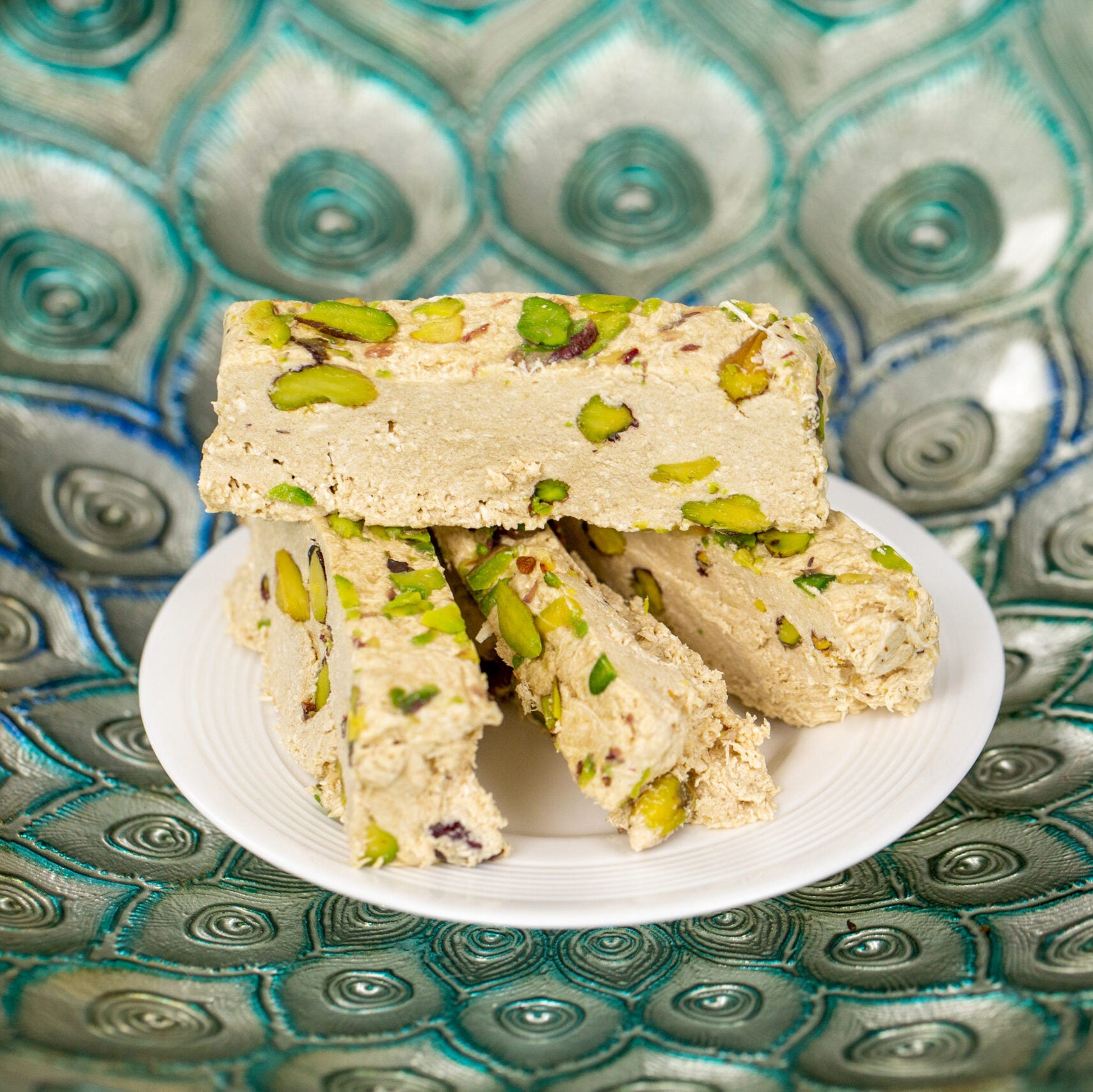 Roasted Pistachio Tahini Halva