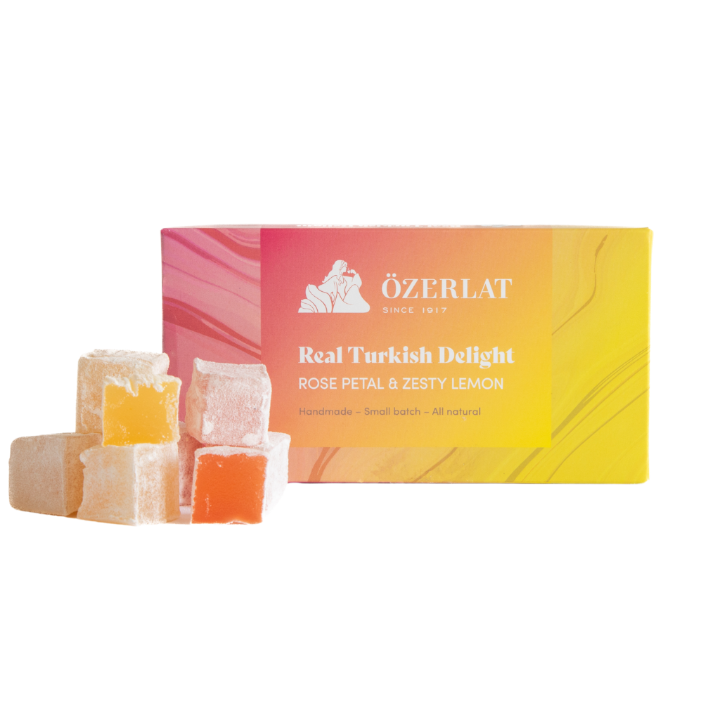 Mix of Rose Petal & Zesty Lemon Turkish Delight, 150g *Pre-order*