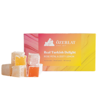 Mix of Rose Petal & Zesty Lemon Turkish Delight, 150g *Pre-order*