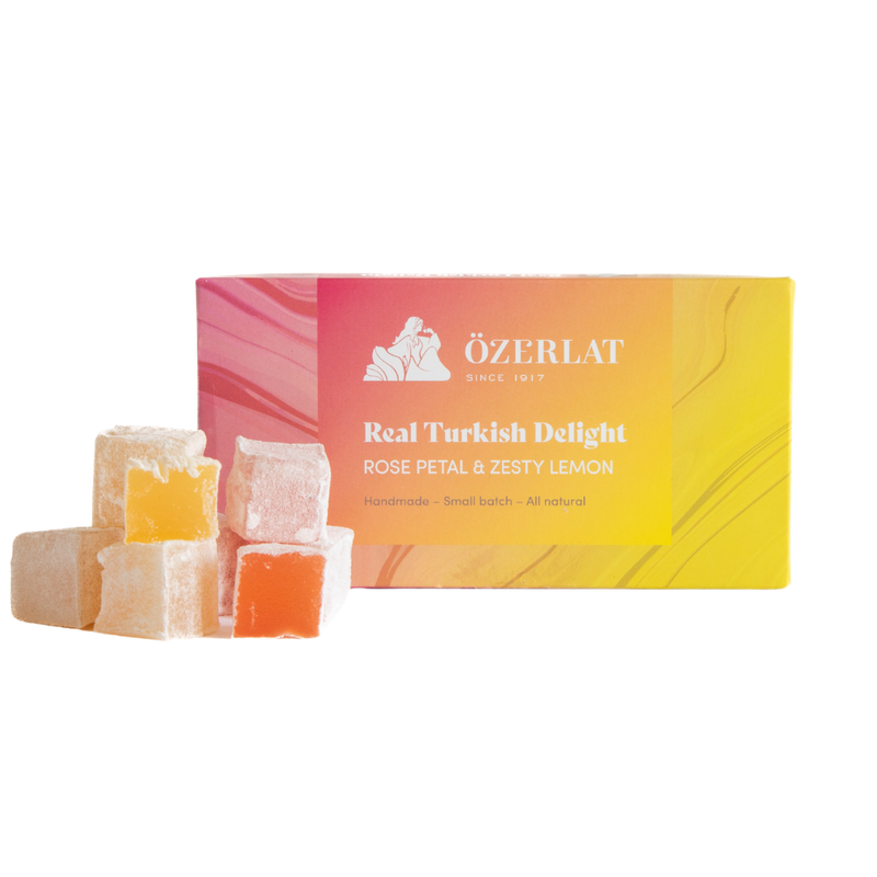 Mix of Rose Petal & Zesty Lemon Turkish Delight, 150g *Pre-order*